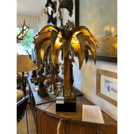 Maison Jansen "Palmen" Tischlampe